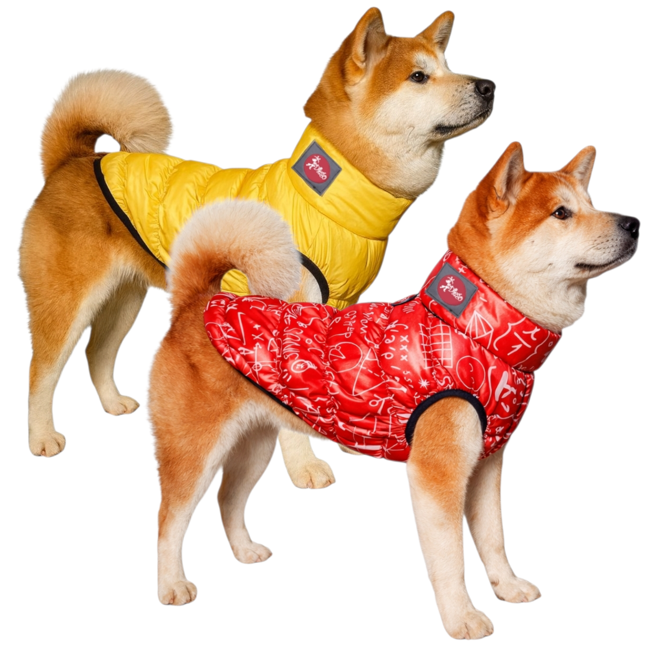 Жилет для собак двосторонній Diego Print Double Піфагор р. 6 Червоний (124181782)