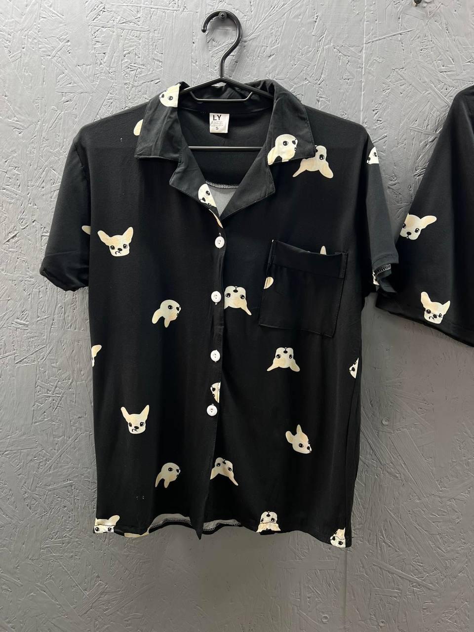 Пижама женский хлопок спандекс L Черный (Д-aur-pizham-004-03) - фото 2 Пижама женский хлопок спандекс L Черный (Д-aur-pizham-004-03) - фото 2