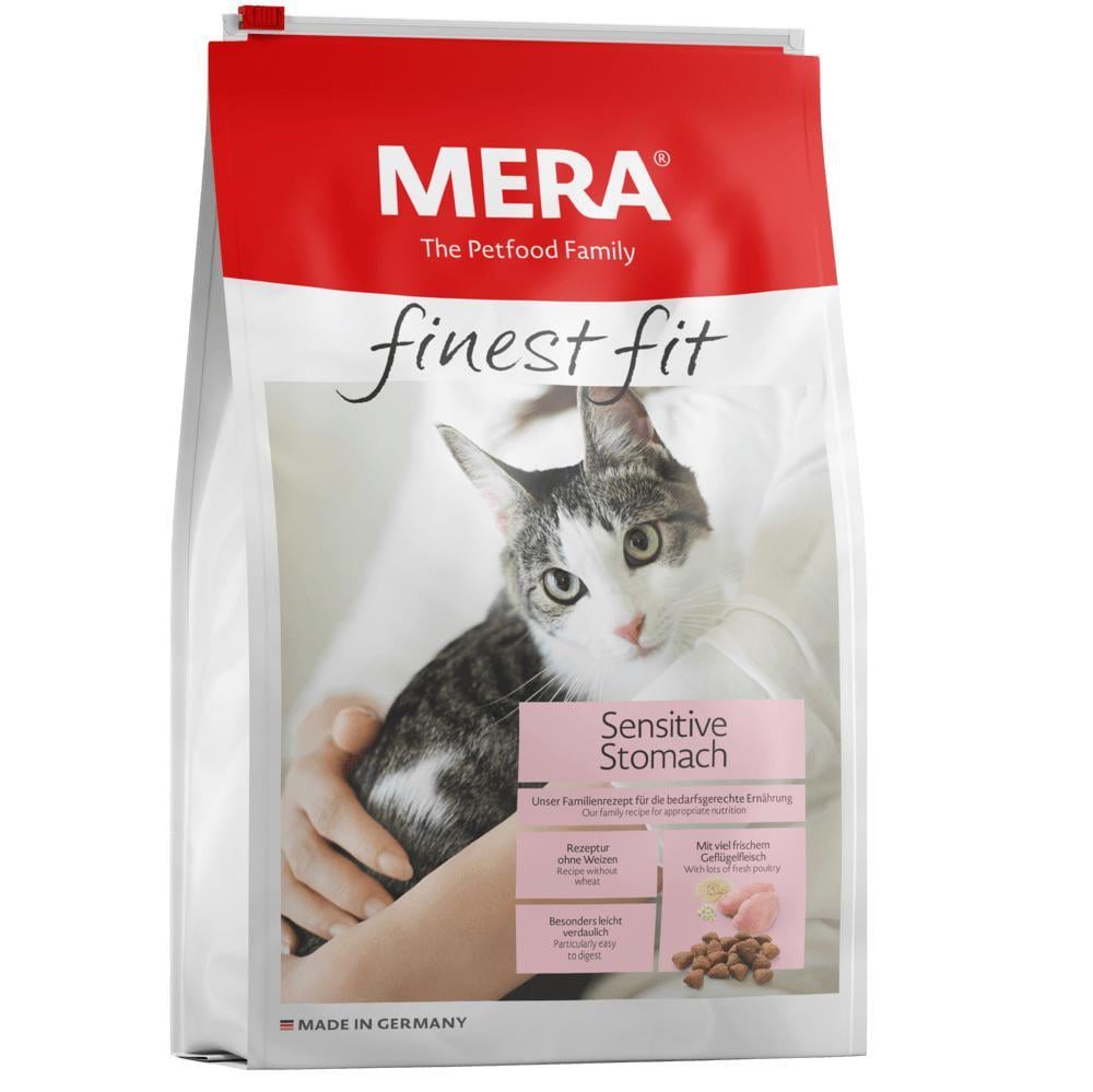 Корм сухой MERA Finest Fit Sensitive Stomach Cat з м'ясом птиці для котів з чутливим травленням 1,5 кг (4025877341281)