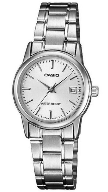Наручные часы женские Casio LTP-V002D-7AUDF d 25 мм Серебряный/Серый циферблат