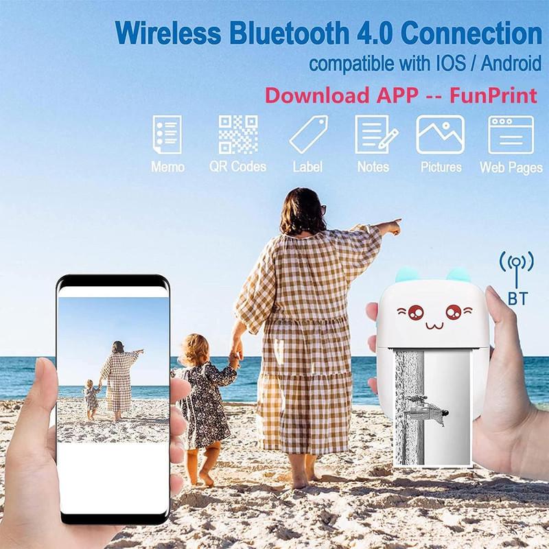 Термопринтер Mini Printer Bluetooth (14165288) - фото 2 Термопринтер Mini Printer Bluetooth (14165288) - фото 2