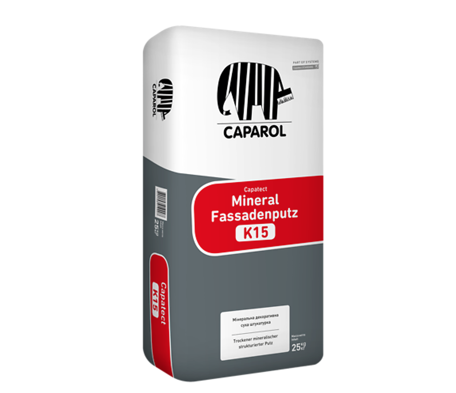 Штукатурка фасадная акриловая Caparol Capatect Mineral Fassadenputz K15 25 кг
