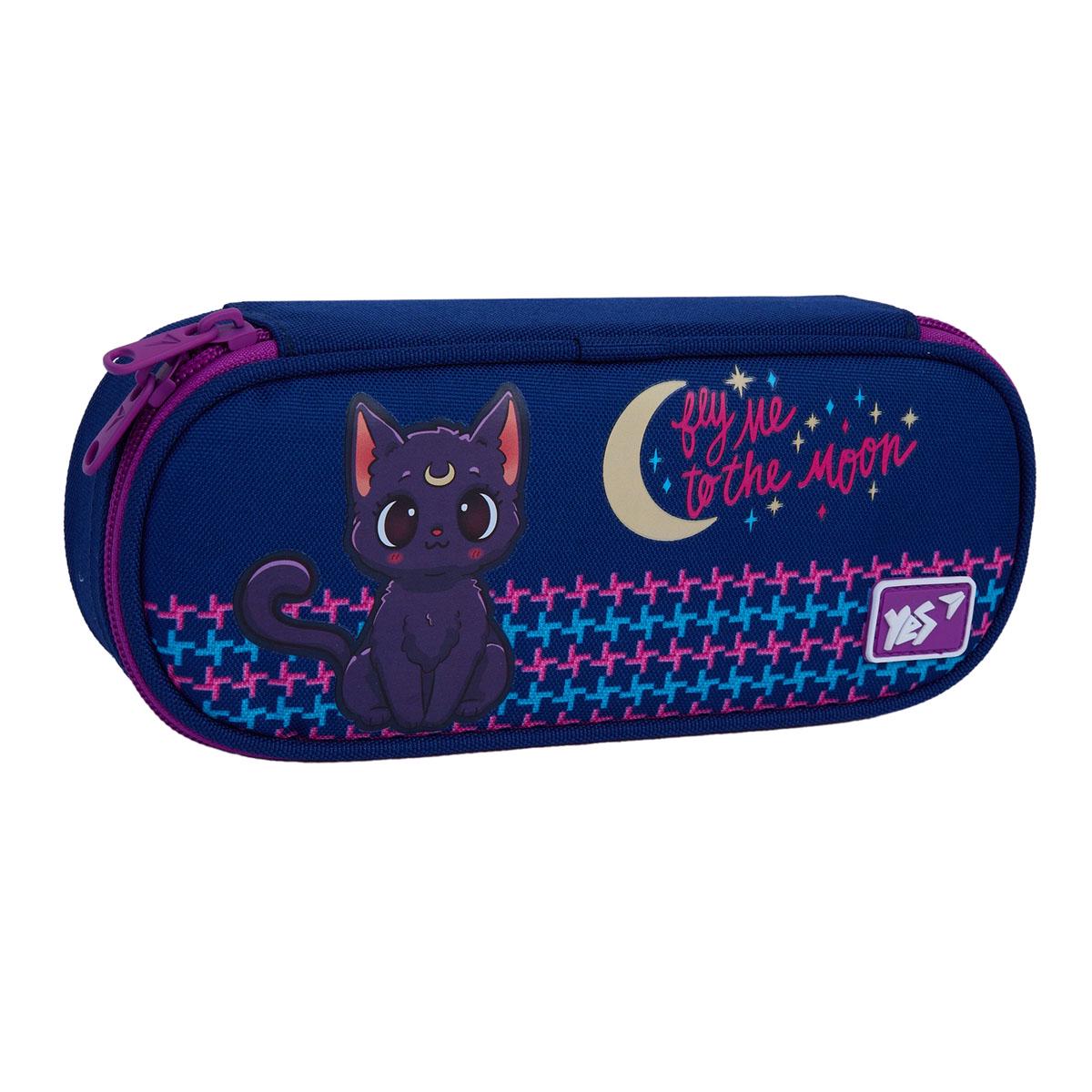 Пенал шкільний м'який YES PH-30 Cat with the Moon (533696)