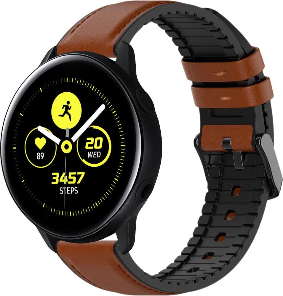 Ремінець шкіряний Tamyx для Galaxy Watch Active Brown (31588-30)