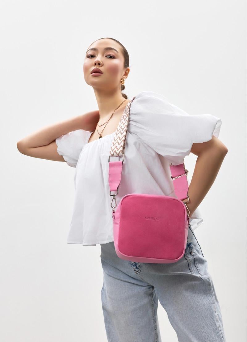 Женская сумка кросс-боди Sambag Frame 20x20x8 см Розовый (50223406) Женская сумка кросс-боди Sambag Frame 20x20x8 см Розовый (50223406)