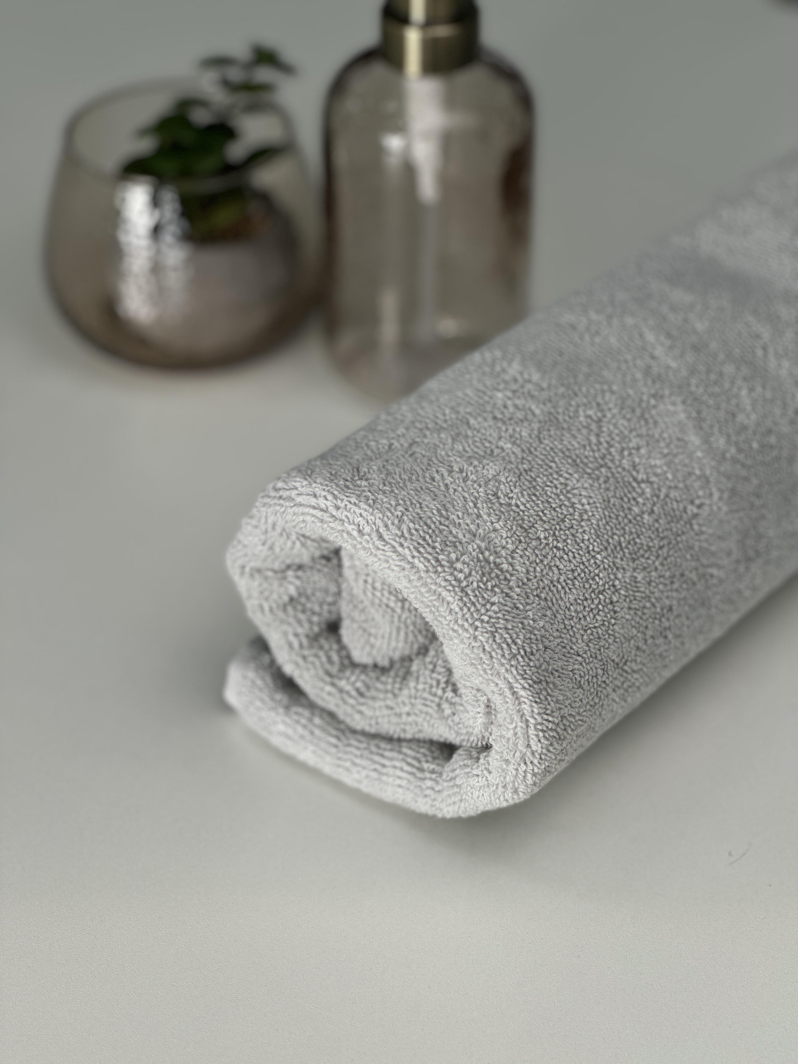 Полотенце махровое Pastel 50x90 см 100% хлопок 500 г/м2 Серое (15306781) - фото 4