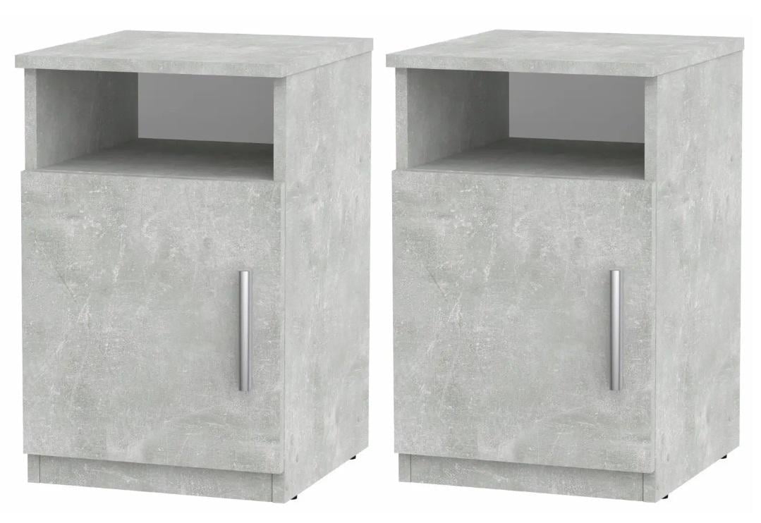 Тумба приліжкова Компаніт ПКТ-1 2 шт. Ательє світлий (26642716)