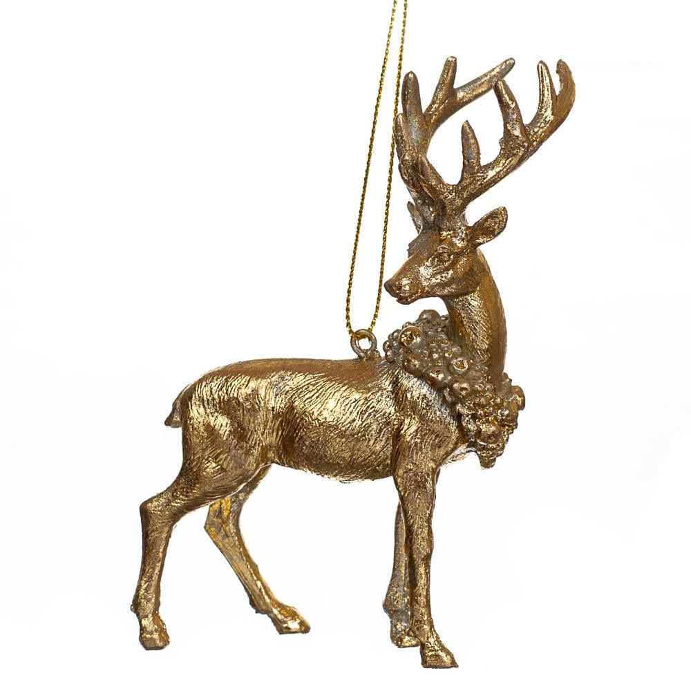 Новогодняя подвеска Elisey Олень в стойке (6010-013)