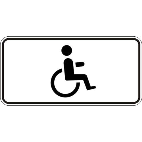 Дорожный знак 7.17 Лица с инвалидностью ДСТУ4100:2002 350х700 мм