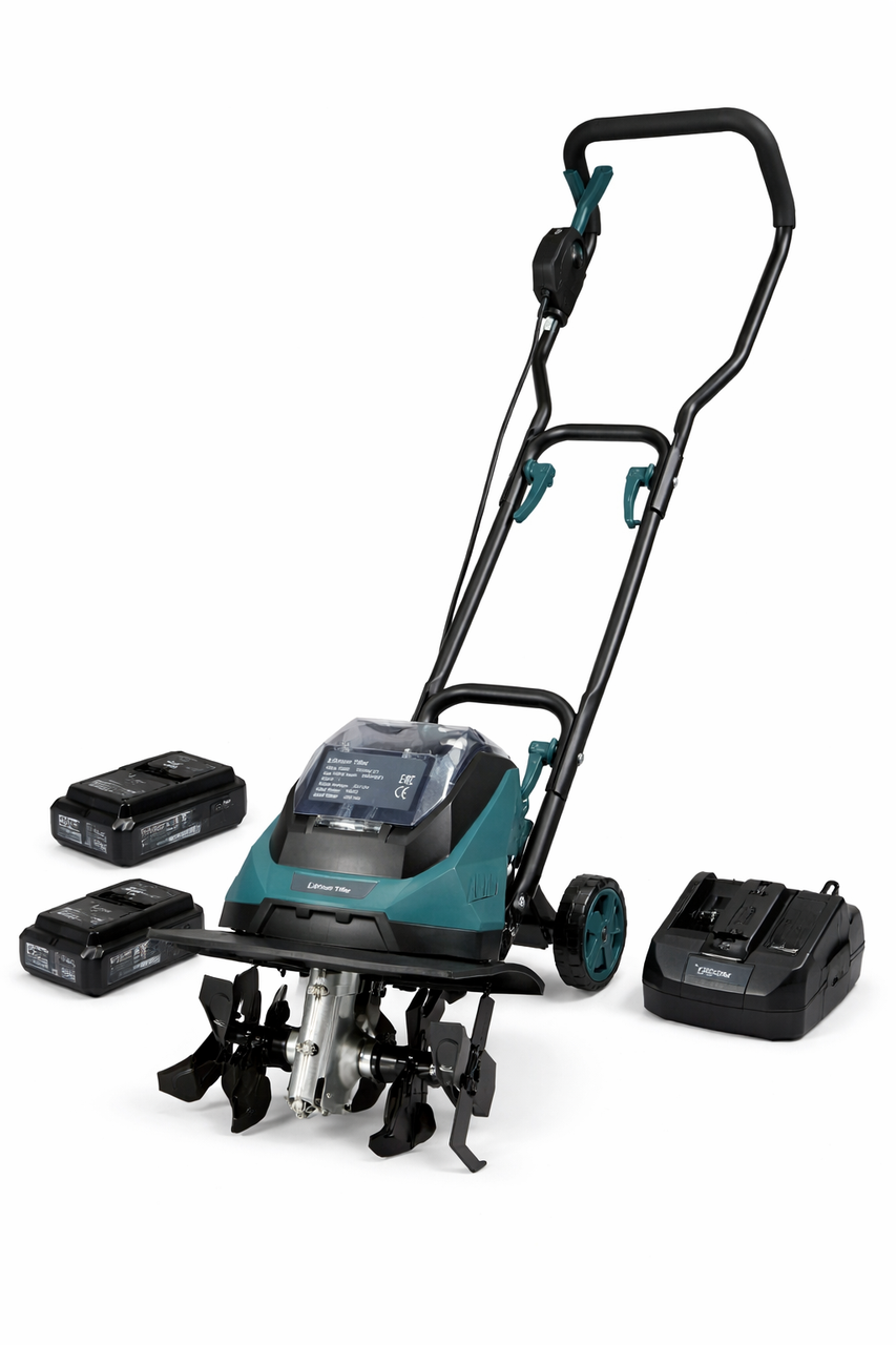 Культиватор аккумуляторный Lithium Tiller 40V 4 фрезы 2АКБ (Scarifier 40v500) Культиватор аккумуляторный Lithium Tiller 40V 4 фрезы 2АКБ (Scarifier 40v500)