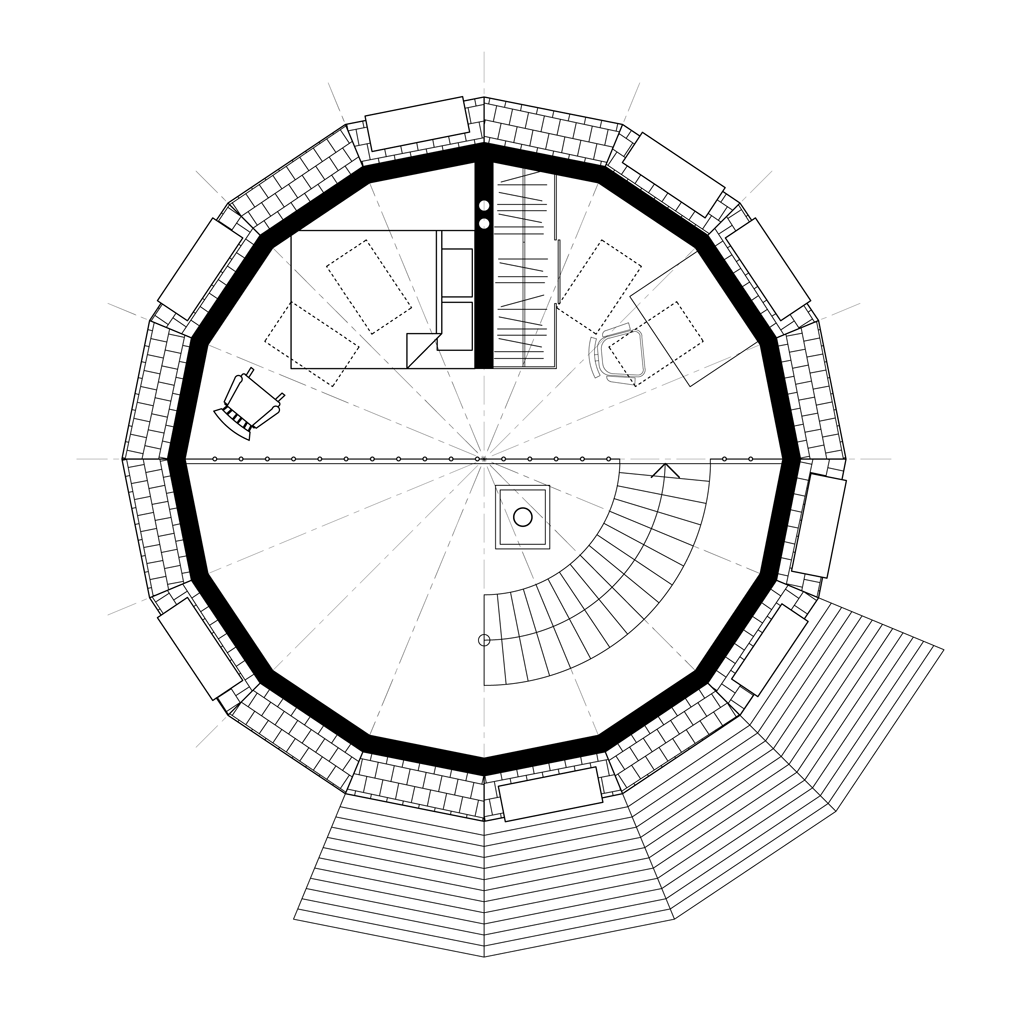 Будинок купольний Freedome House 8 H 2 поверхи швидкозбірний каркасний S 90 м2 (FDH 8H) - фото 14