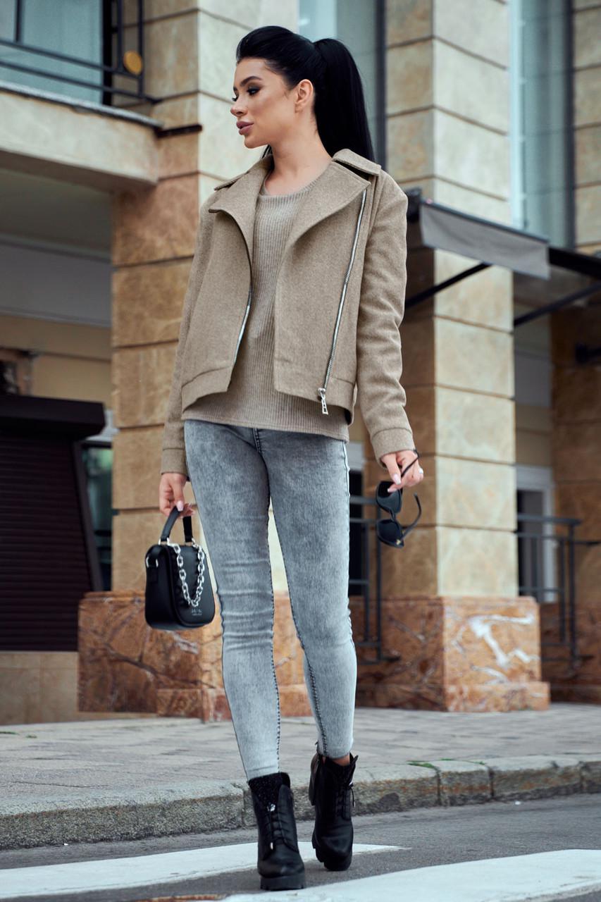 Пальто-косуха жіноче Seventeen S Кавовий (1946698445) - фото 3