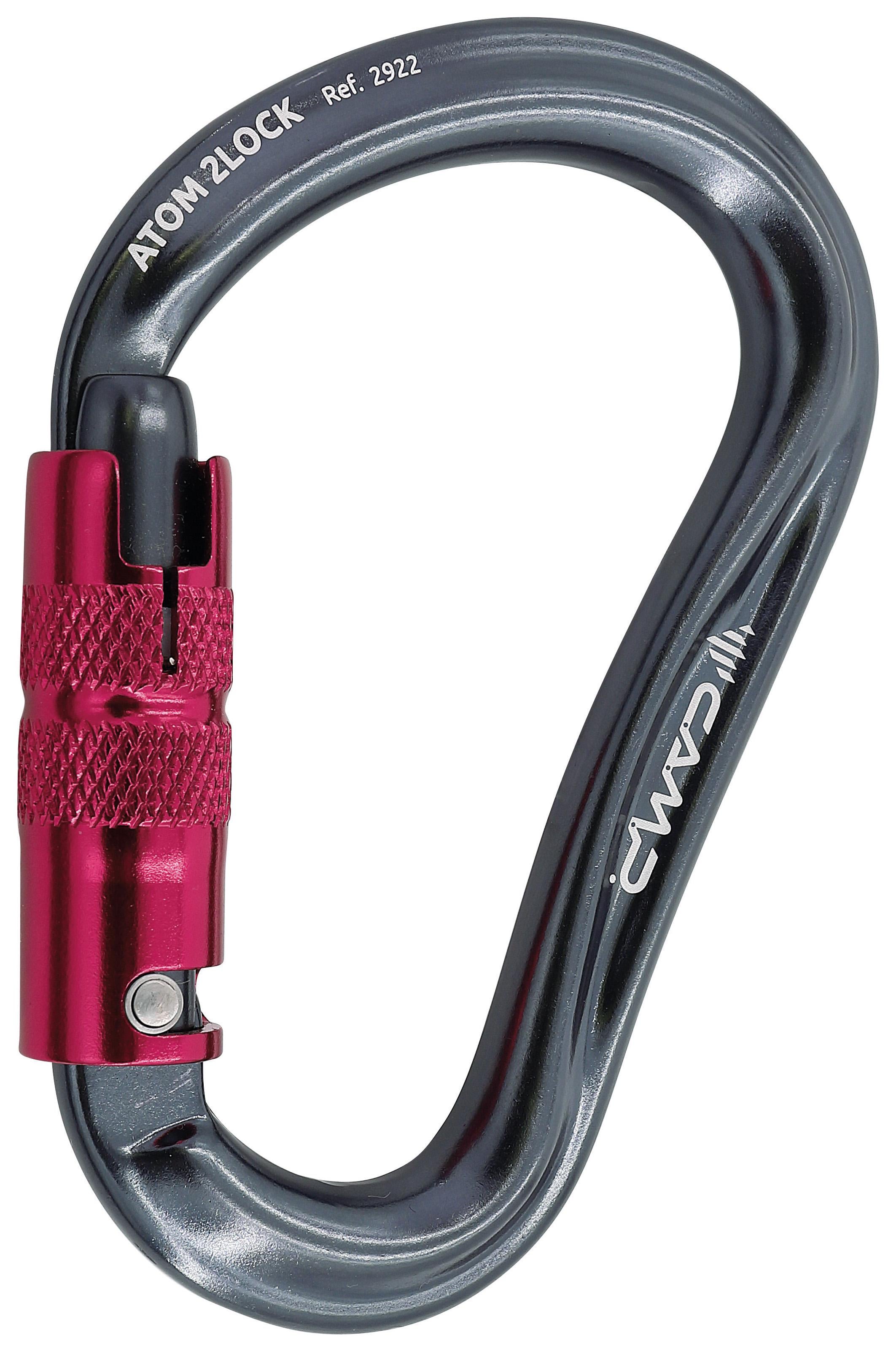 Карабін алюмінієвий CAMP ATOM 2LOCK Gun Metal (2922)