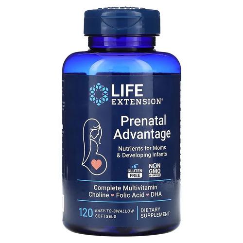 Витамины для беременных Life Extension Prenatal Advantage 120 Softgels (LEX-23191)