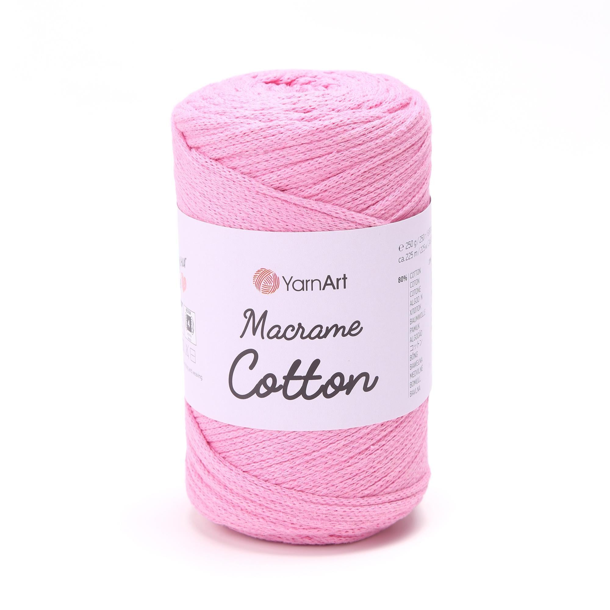 Шнур плетеный для макра Macrame Cotton 2 мм Розово-лиловый №779 (2296712720)