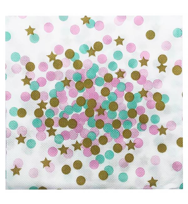 Салфетки праздничные Confetti 15 шт. 33х33 см (51184) Салфетки праздничные Confetti 15 шт. 33х33 см (51184)