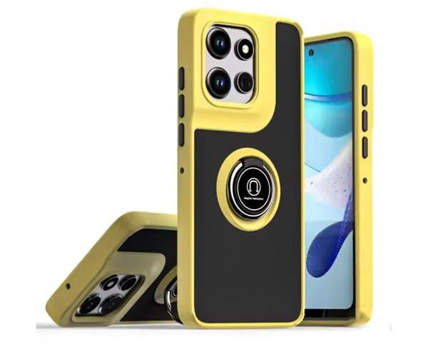 Чехол - накладка TPU Color Matte Ring для Motorola Edge 50 Жёлтый