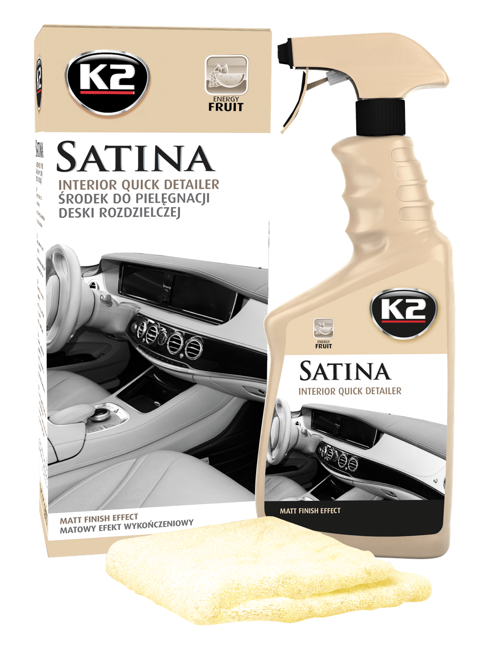 Засіб для догляду за панеллю приладів з мікрофіброю K2 G417EF Satina Енергія фруктів 750 мл