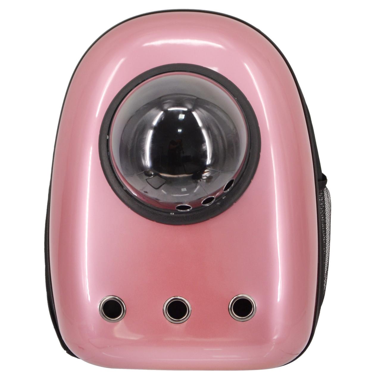 Рюкзак для переноски домашних питомцев CosmoPet CP-87 с иллюминатором 42х31х20 см Pink (3_06375)
