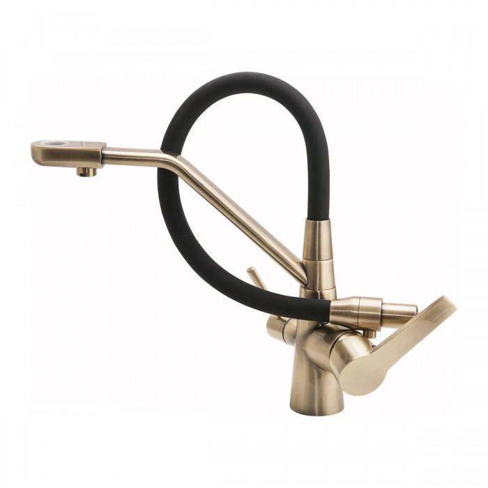 Змішувач для кухні Frap F4374-4 Бронзовий - фото 3 Змішувач для кухні Frap F4374-4 Бронзовий - фото 3
