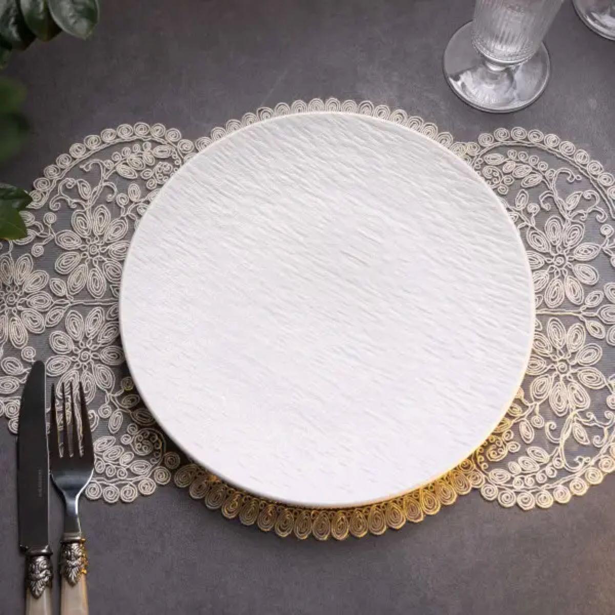 Тарілка десертна порцелянова 20 см Білий (HP-7-725) - фото 2