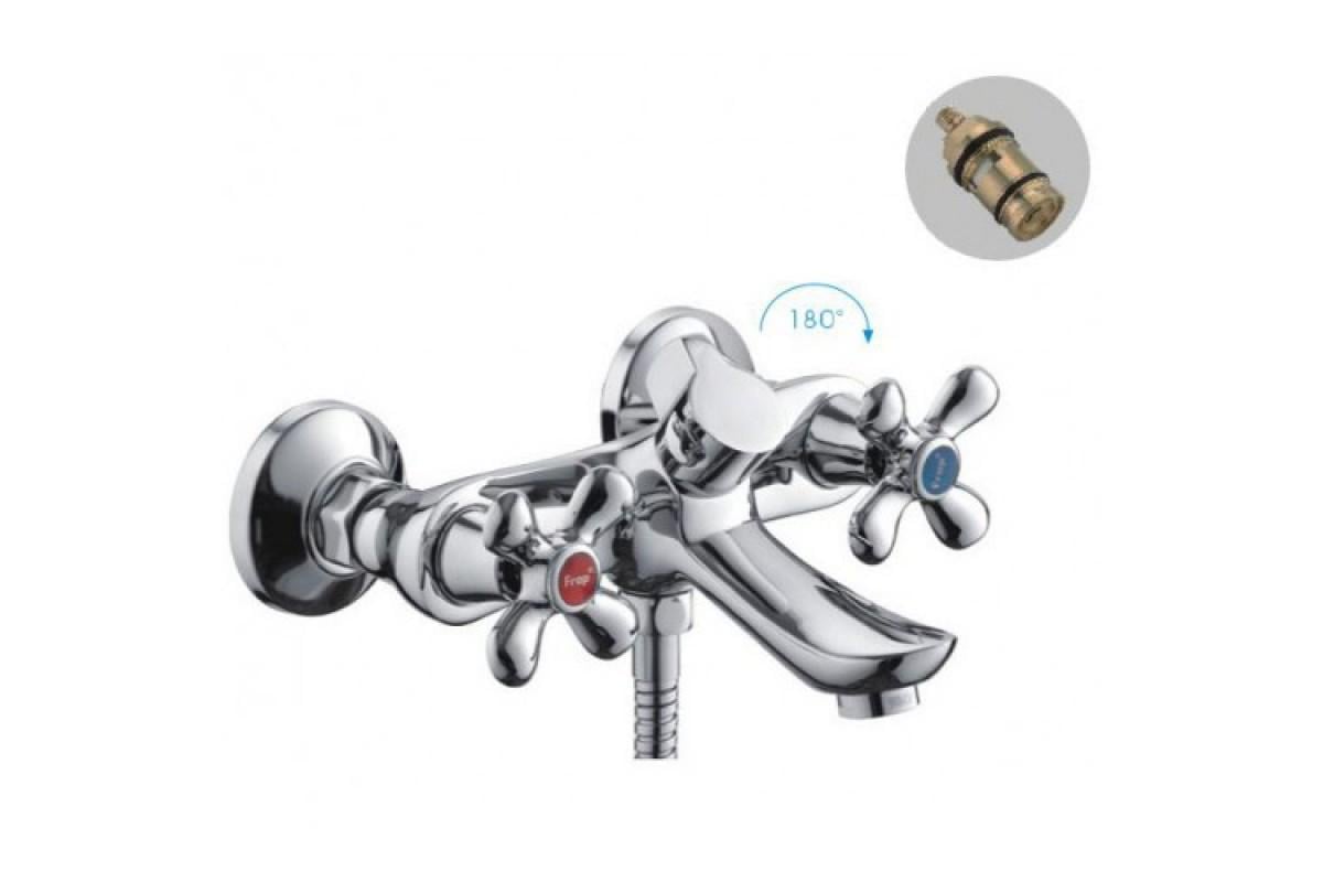 Смеситель для ванны Frap H731 F32731-B 1034177 двухвентильный Хром (102198)