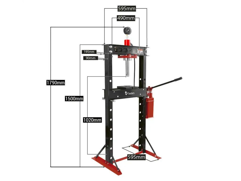 Прес гідравлічний REDATS H-370 з подвійним насосом 20 т - фото 6 Прес гідравлічний REDATS H-370 з подвійним насосом 20 т - фото 6