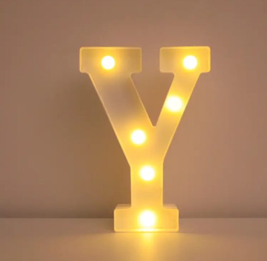 Літера з підсвіткою Y об'ємна маленька 21x17 см Білий (553110/24) Літера з підсвіткою Y об'ємна маленька 21x17 см Білий (553110/24)