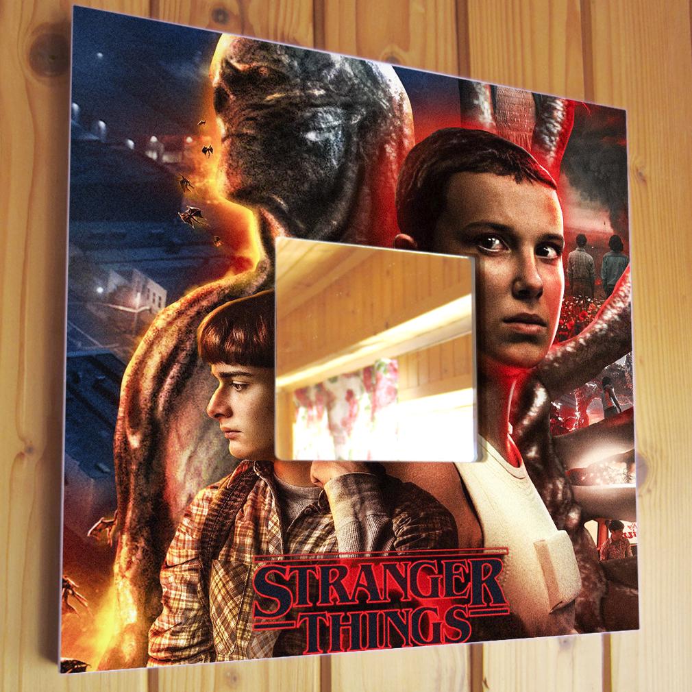 Зеркало декоративное с фото Сериал Очень ''Странные дела'' 260х260 мм (M04665)