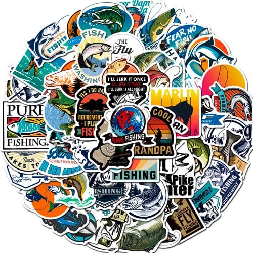 Набір наклейок Риболовля Fishing 50 шт. (3197)