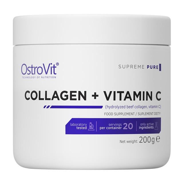 Колаген OstroVit Collagen + Vitamin C Без смаку 200 г (18765-01)