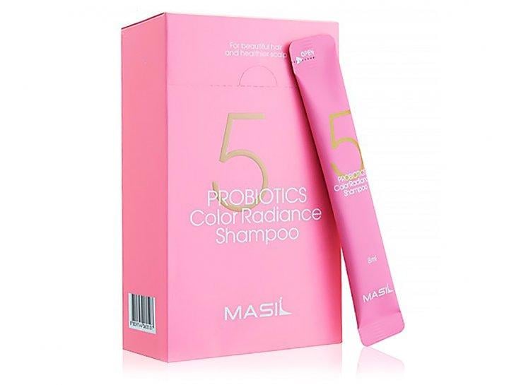 Шампунь для волоссся MASIL 5 Probiotics Color Radiance Shampoo Stick Pouch 1in20 в стіку 8 мл (8809744060507)
