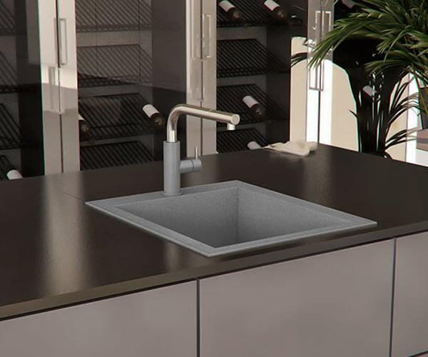 Мойка для кухни Smart House Cori гранитная Серый