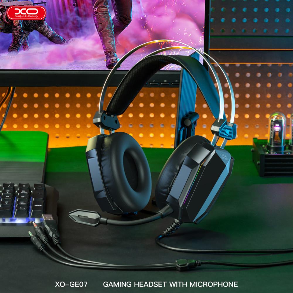 Наушники Xo Static RGB Long Gaming с микрофоном (GE-07) - фото 7 Наушники Xo Static RGB Long Gaming с микрофоном (GE-07) - фото 7