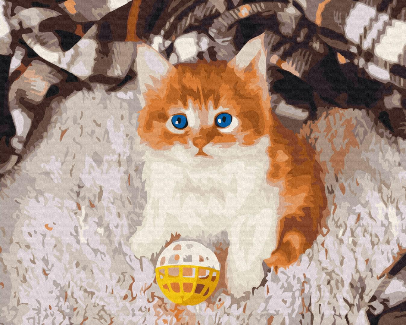 Картина по номерам Brushme Игривый котенок 40x50 см (BS52620)