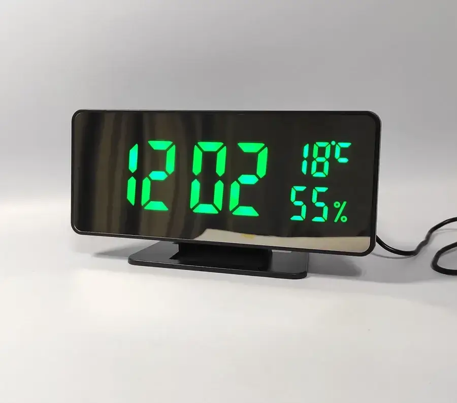 Часы настольные сетевые VST-888Y температура влажность USB (VST-888Y) - фото 2 Часы настольные сетевые VST-888Y температура влажность USB (VST-888Y) - фото 2