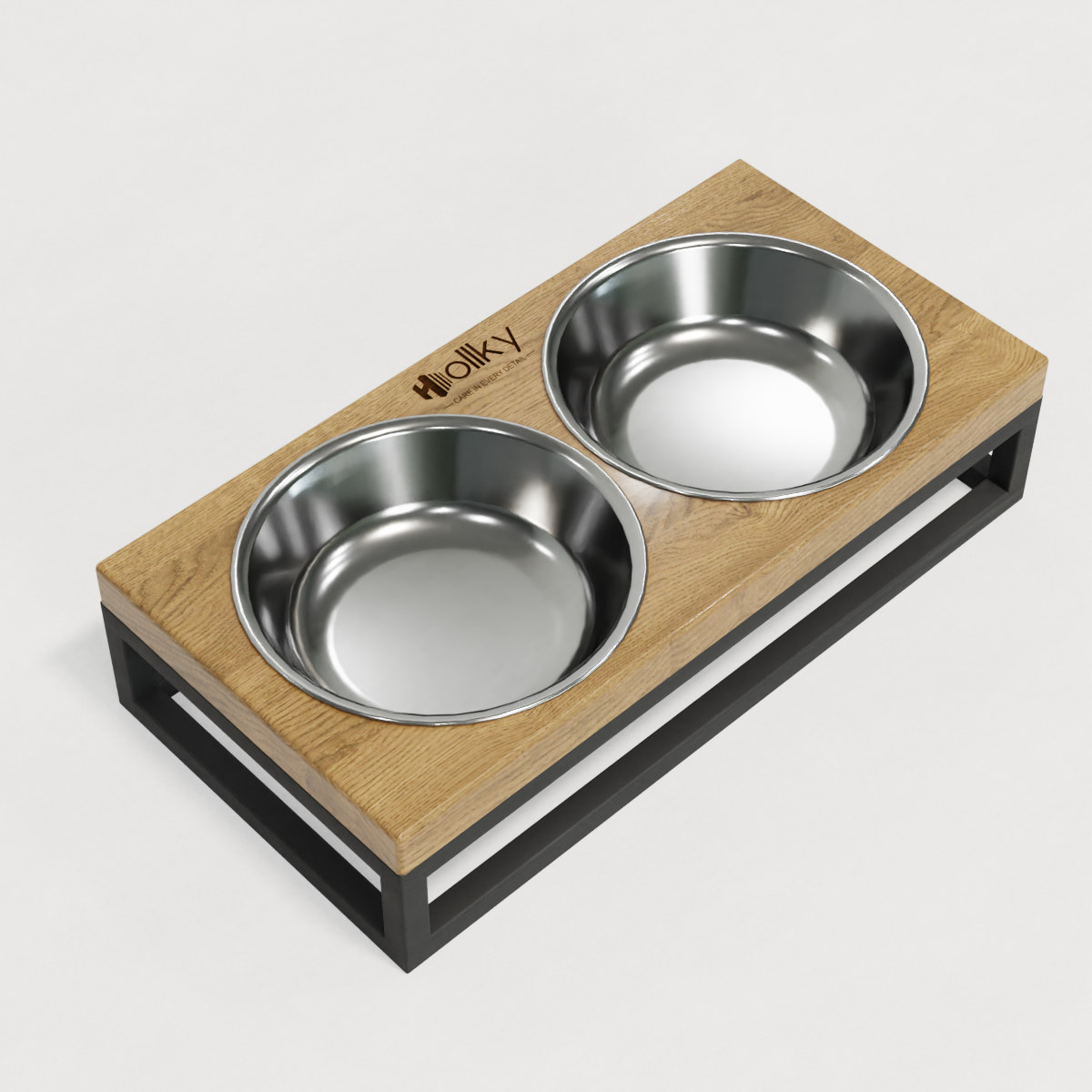 Миски на подставке для маленьких собак и котов Hollky Base XS 2х0,25 л (BXS-28145-GRNT) - фото 8 Миски на подставке для маленьких собак и котов Hollky Base XS 2х0,25 л (BXS-28145-GRNT) - фото 8