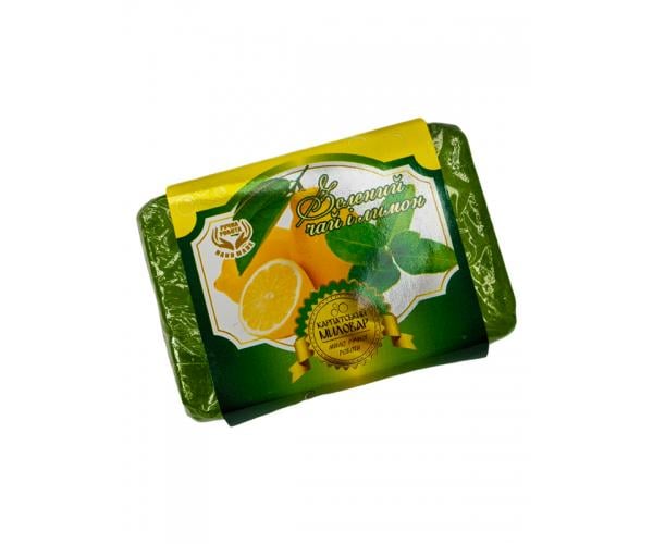Мыло большое карпатское Зеленый чай и лимон