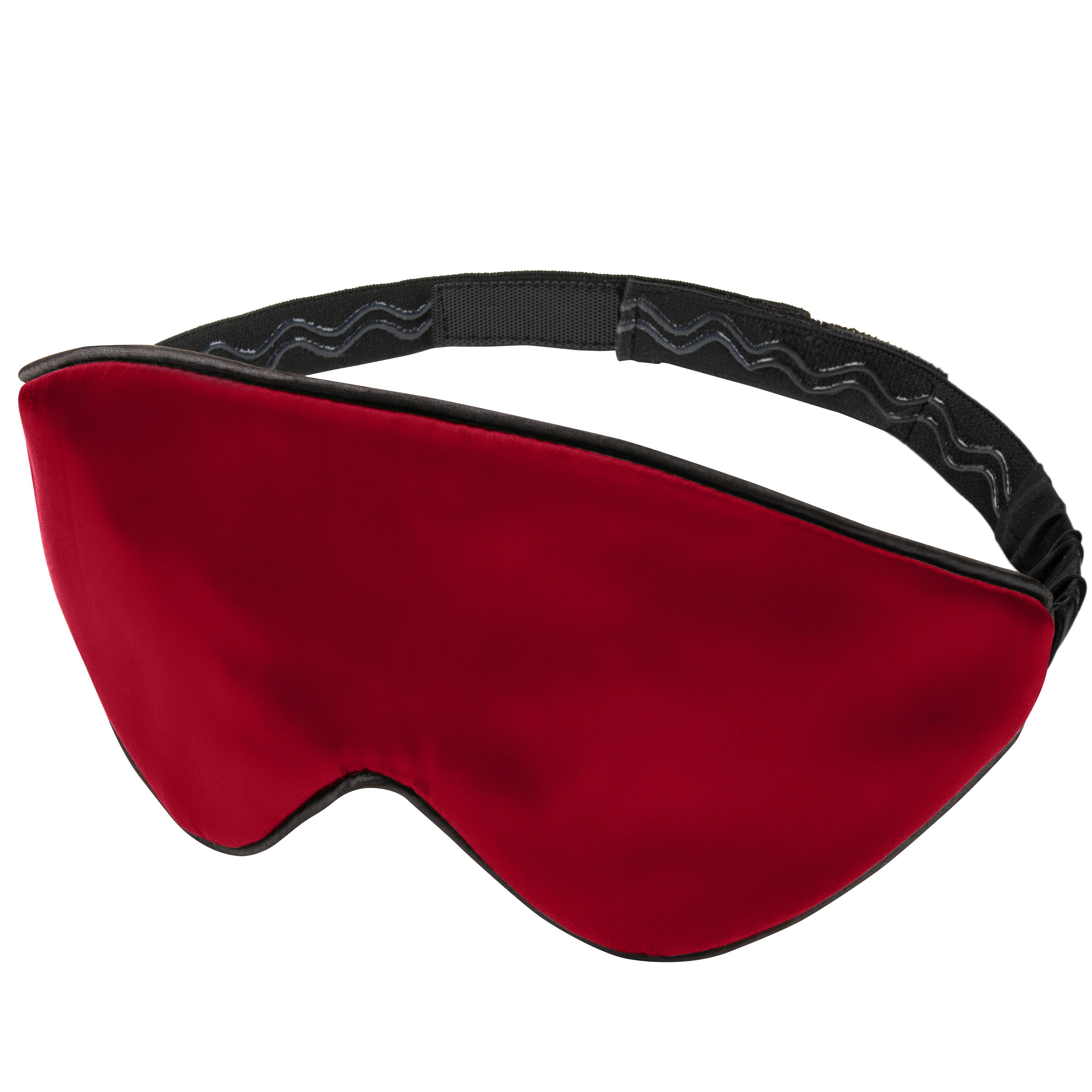 Маска для сну шовкова Чумацький Шлях 3.1 з антиковзною резинкою Червоний (1163-02)