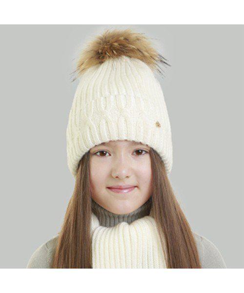 Шапка дитяча Elf Валенсія р. 54 Молочний (OK001294)
