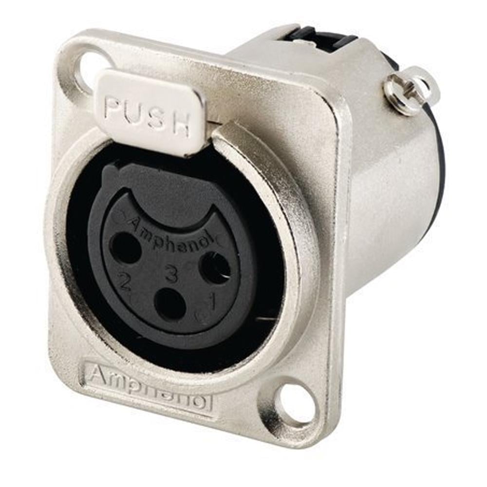 Гнездо AMPHENOL AC3FDZ XLR 3 на панель фланец D-типа (000000436)