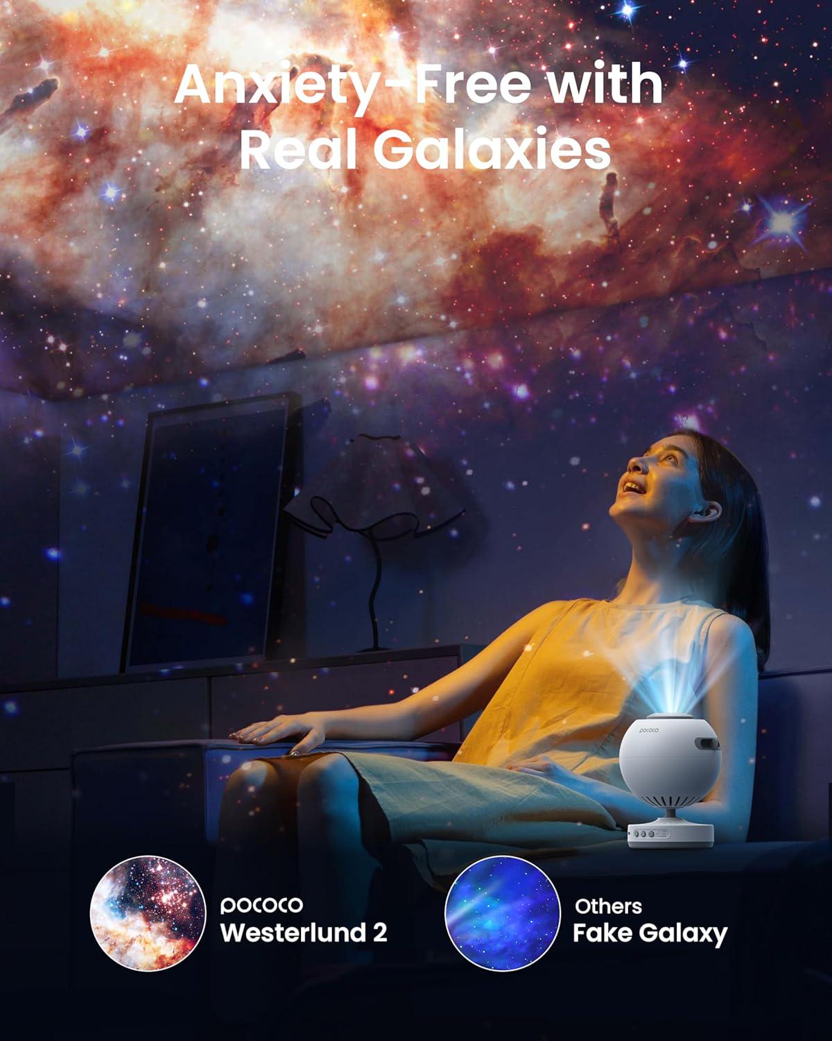 ᐉ Проектор звездного неба POCOCO Galaxy Star Projector White