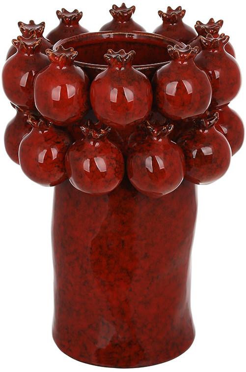 Ваза фарфоровая Pomegranate Ø 18х24 см Бордовый