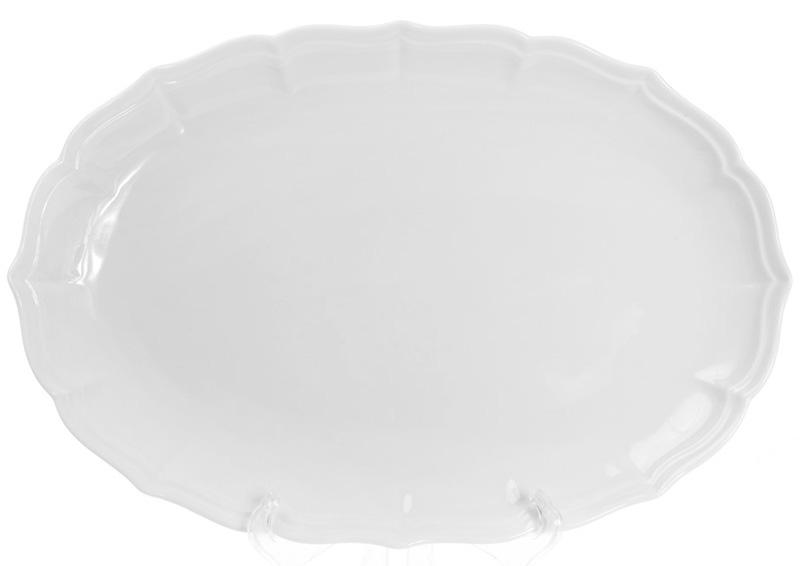 Блюдо фарфоровое White Prince-2 овальное 35х24 см Белый (BD-558-514)