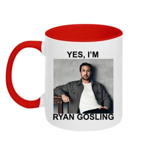 Чашка с надписью "Yes I'm, Ryan Gosling" 320 мл (16061449-18-195420)