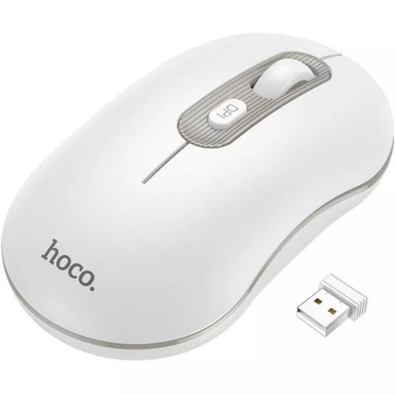 Компьютерная мышь Hoco GM21 Platinum Business 2,4G беспроводная White/Gray (2373307491)