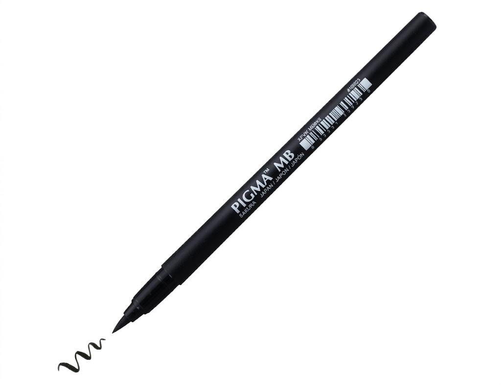 Лайнер Sakura PIGMA PEN Brush MB Чорний (084511399235)
