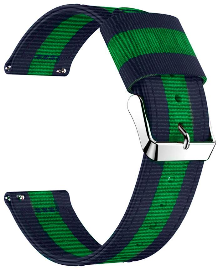Браслет тканевый Canvas для Amazfit Bip 3 Blue/Green (28051) - фото 2 Браслет тканевый Canvas для Amazfit Bip 3 Blue/Green (28051) - фото 2
