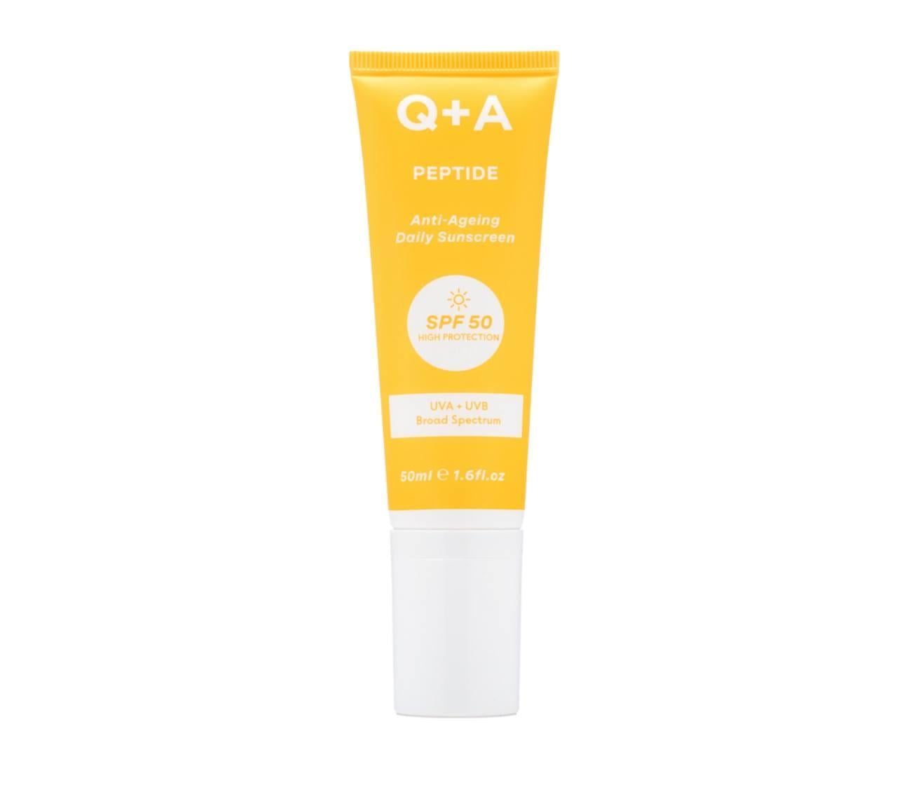 Солнцезащитный крем для лица антивозрастной Q+A Peptide Anti-Ageing Daily Sunscreen 50 мл (2976138921)