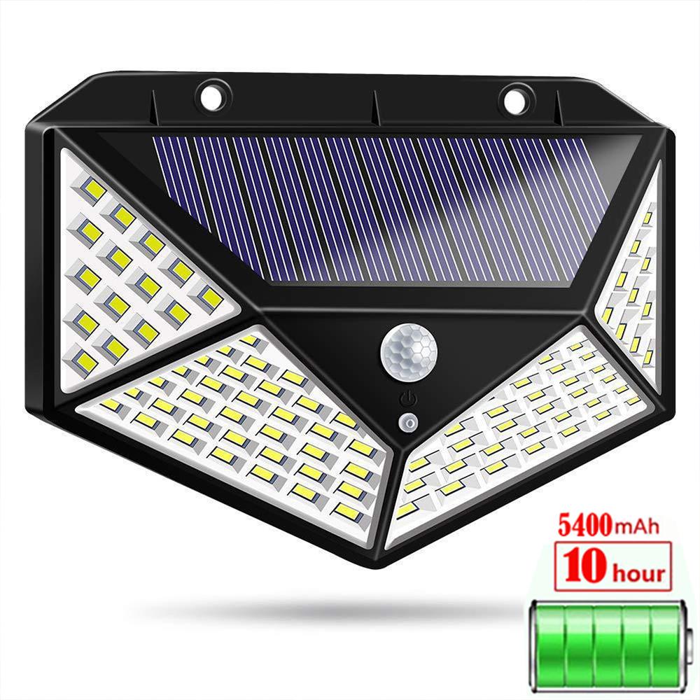 Світильник вуличний Solar Light 100 LED з датчиком руху і батареєю на 3600 mАh Чорний (34049yop/36) - фото 2